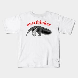 Overthinker ∆ Nihilist Anteater Design Kids T-Shirt